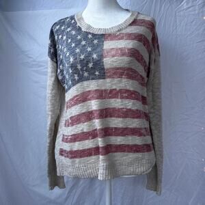 Vintage American flag sweater